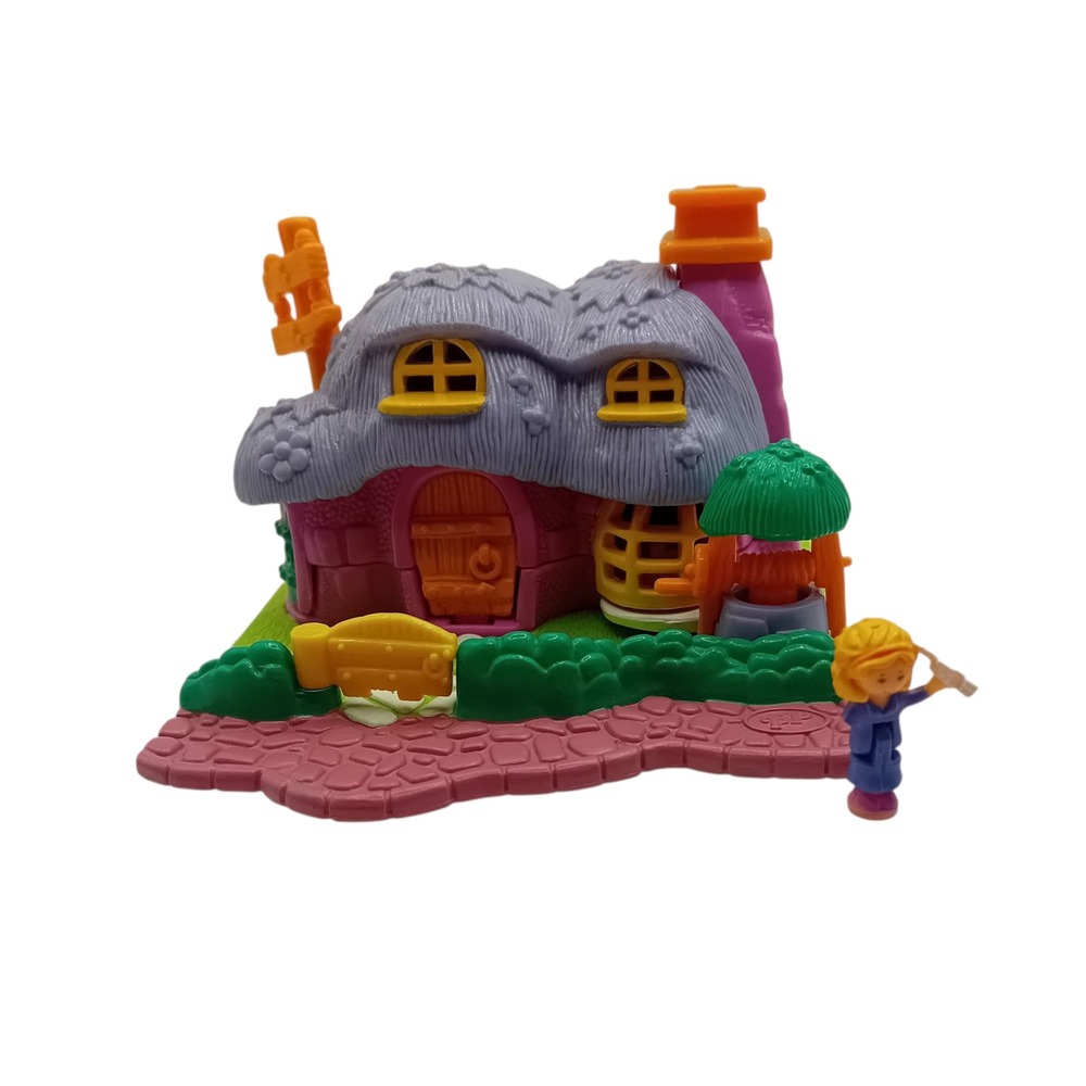 1994 Vintage Polly Pocket Rabbit House Dollhouse Miniature Playset 1 Figure Doll